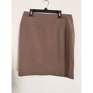 EXPRESS Pencil Skirt Natural Waist Studio Stretch Brown Size 6 New with tags